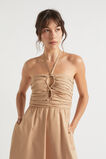 Tailored Halter Midi Dress  Light Chestnut  hi-res