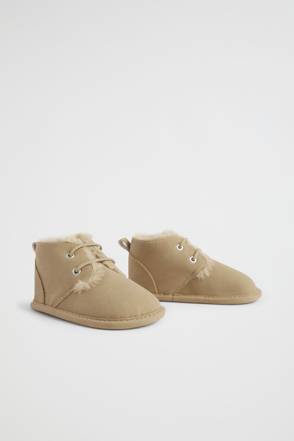 Fur Lined Bootie  Tan