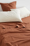 Alba King Flat Sheet  Burnt Brick  hi-res