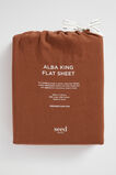 Alba King Flat Sheet  Burnt Brick  hi-res