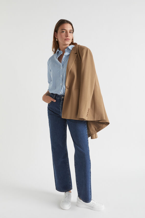 Long Length High Waist Jean  Night Blue Denim  hi-res