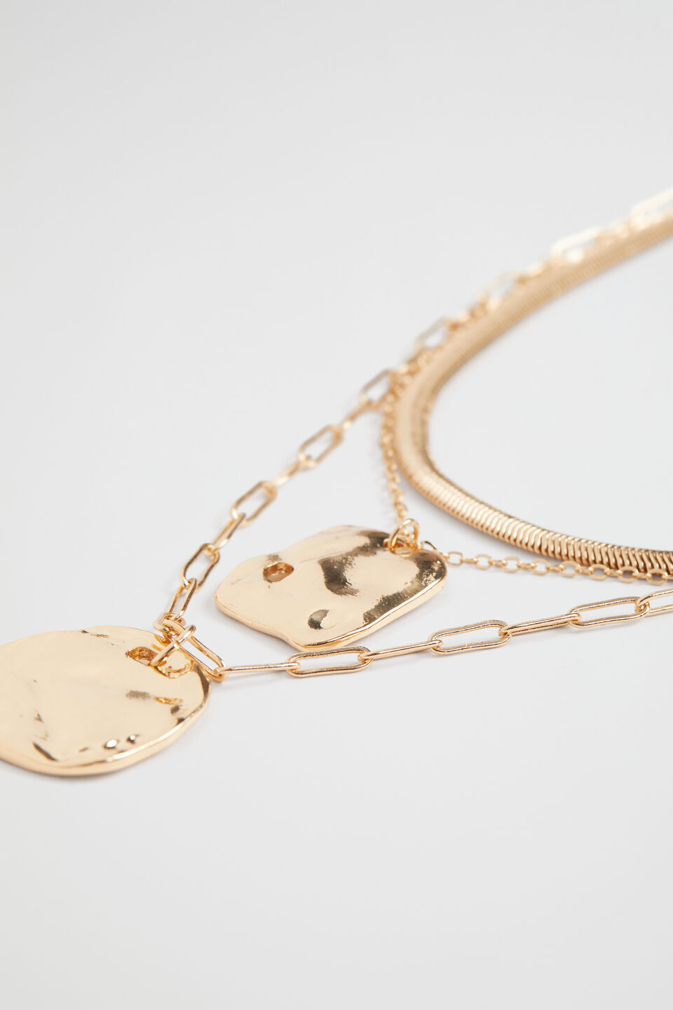 Molten Pendant Necklace  Gold