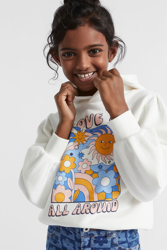 Love Is All Around Hoodie  Canvas  hi-res