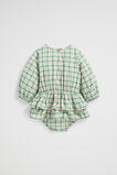 Gingham Romper  Pea Green  hi-res