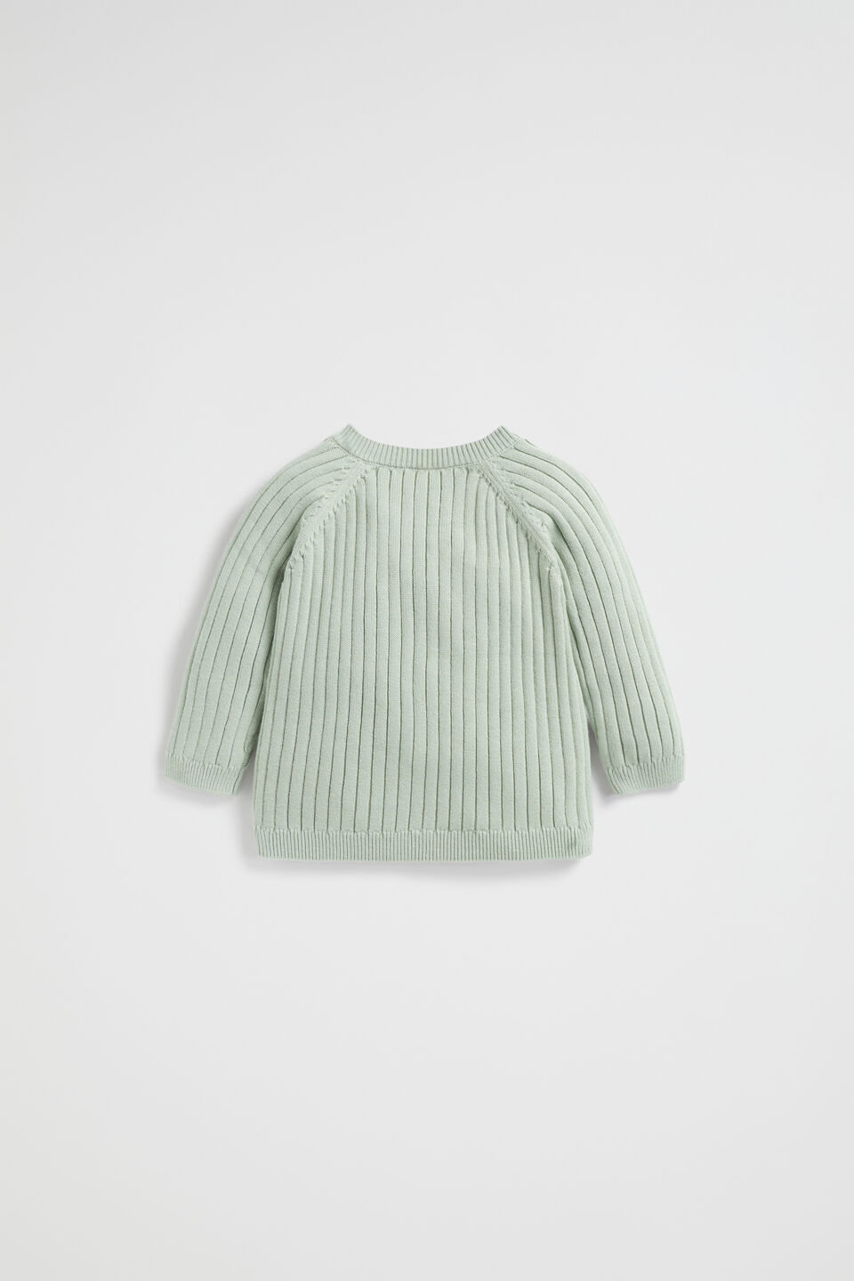 Rib Knit Cardigan  Sage