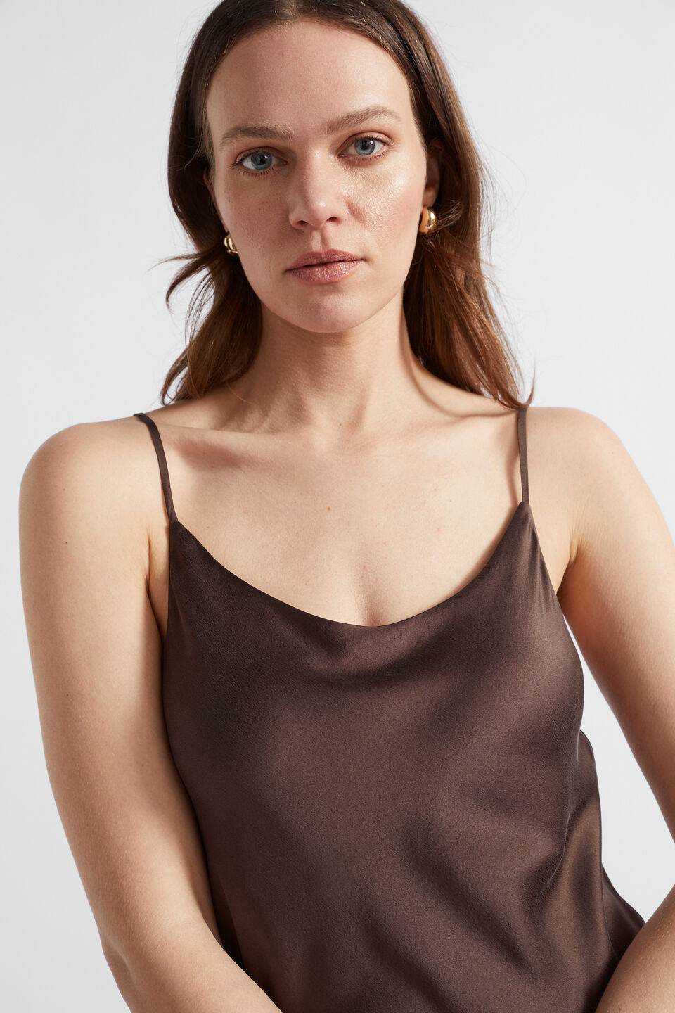 Silk Camisole  Deep Raisin