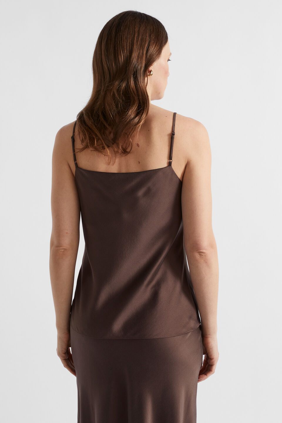 Silk Camisole  Deep Raisin