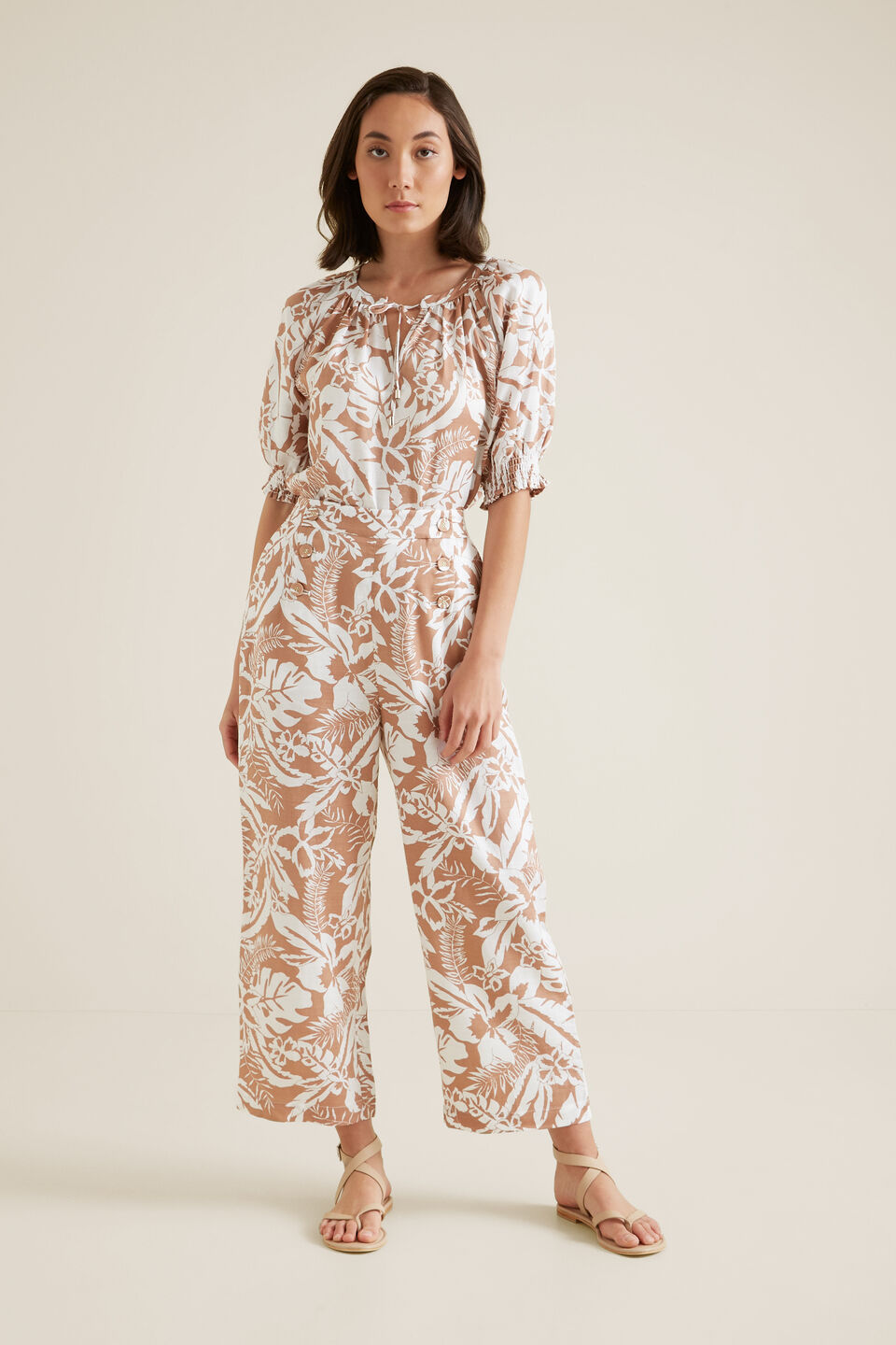 Palm Print Blouse  Palm Print