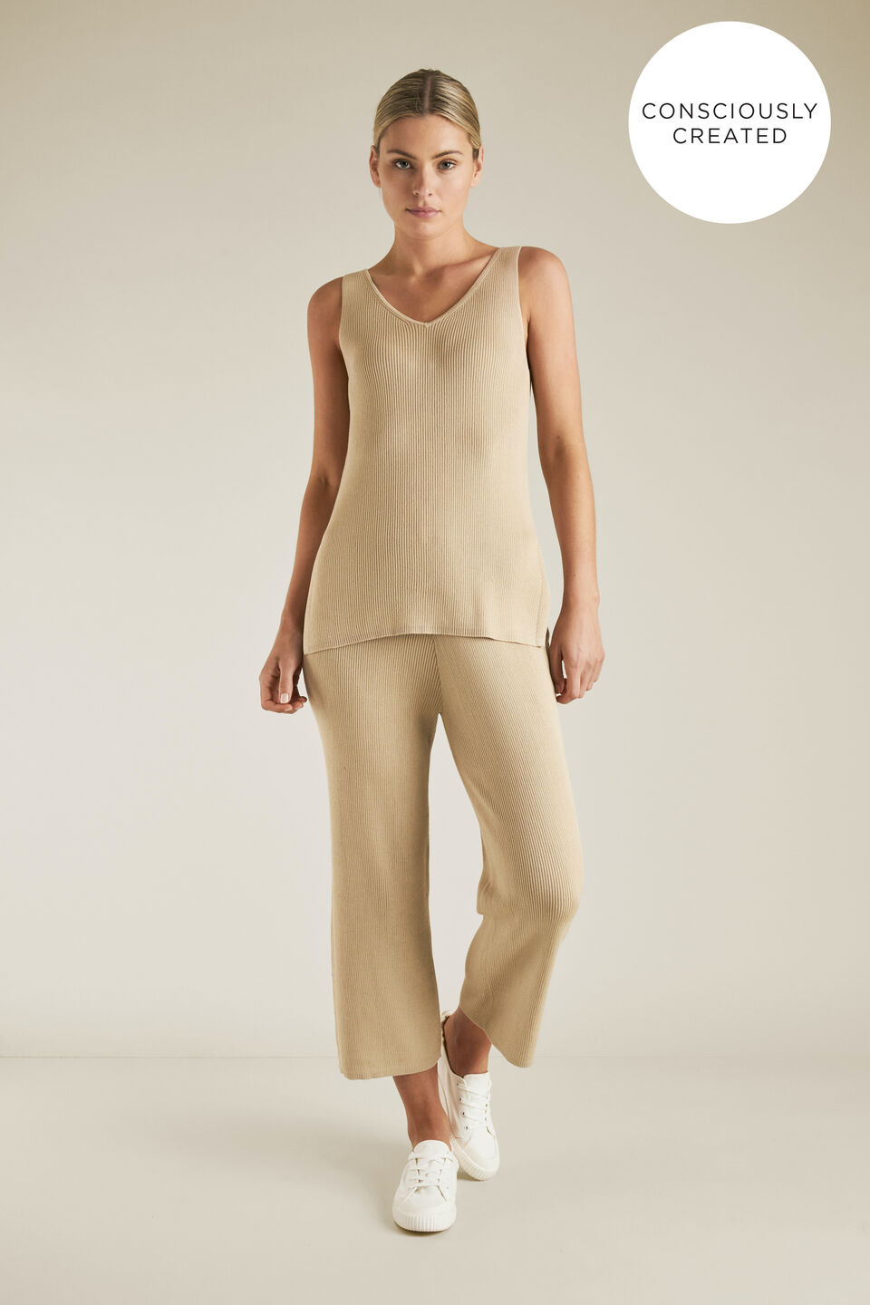 Sustainable Rib Knit Pant  
