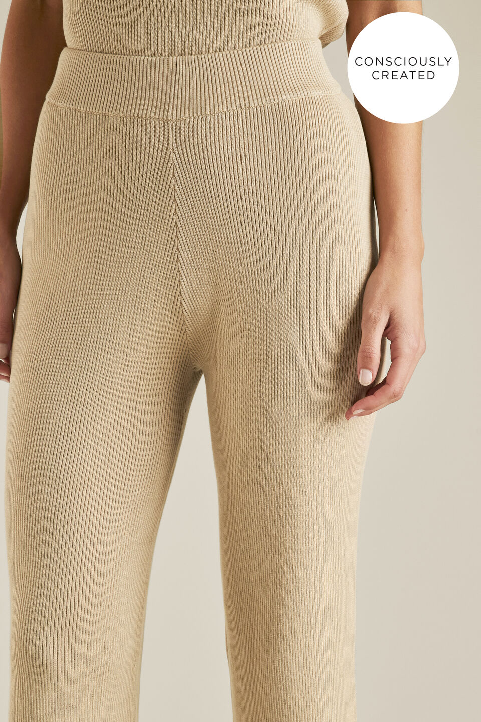 Sustainable Rib Knit Pant  