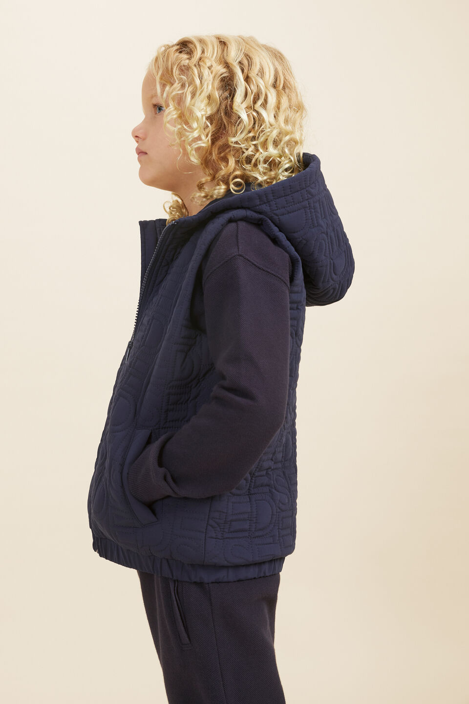 Core Logo Puffer Vest  Midnight Blue