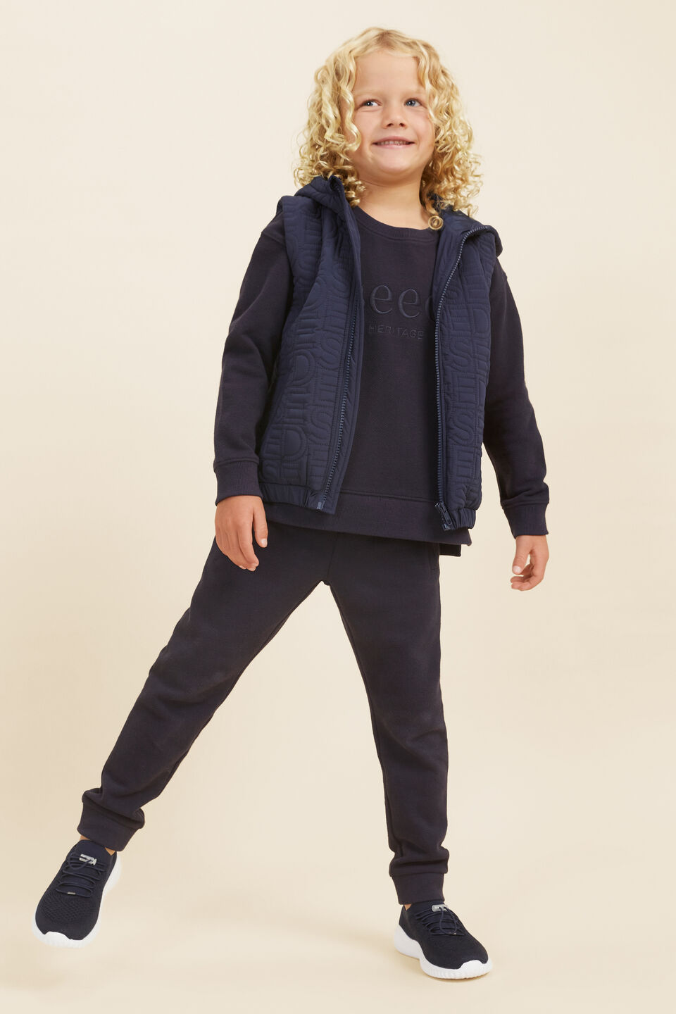 Core Logo Puffer Vest  Midnight Blue