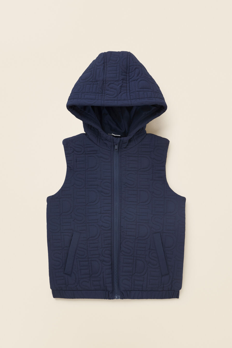 Core Logo Puffer Vest  Midnight Blue