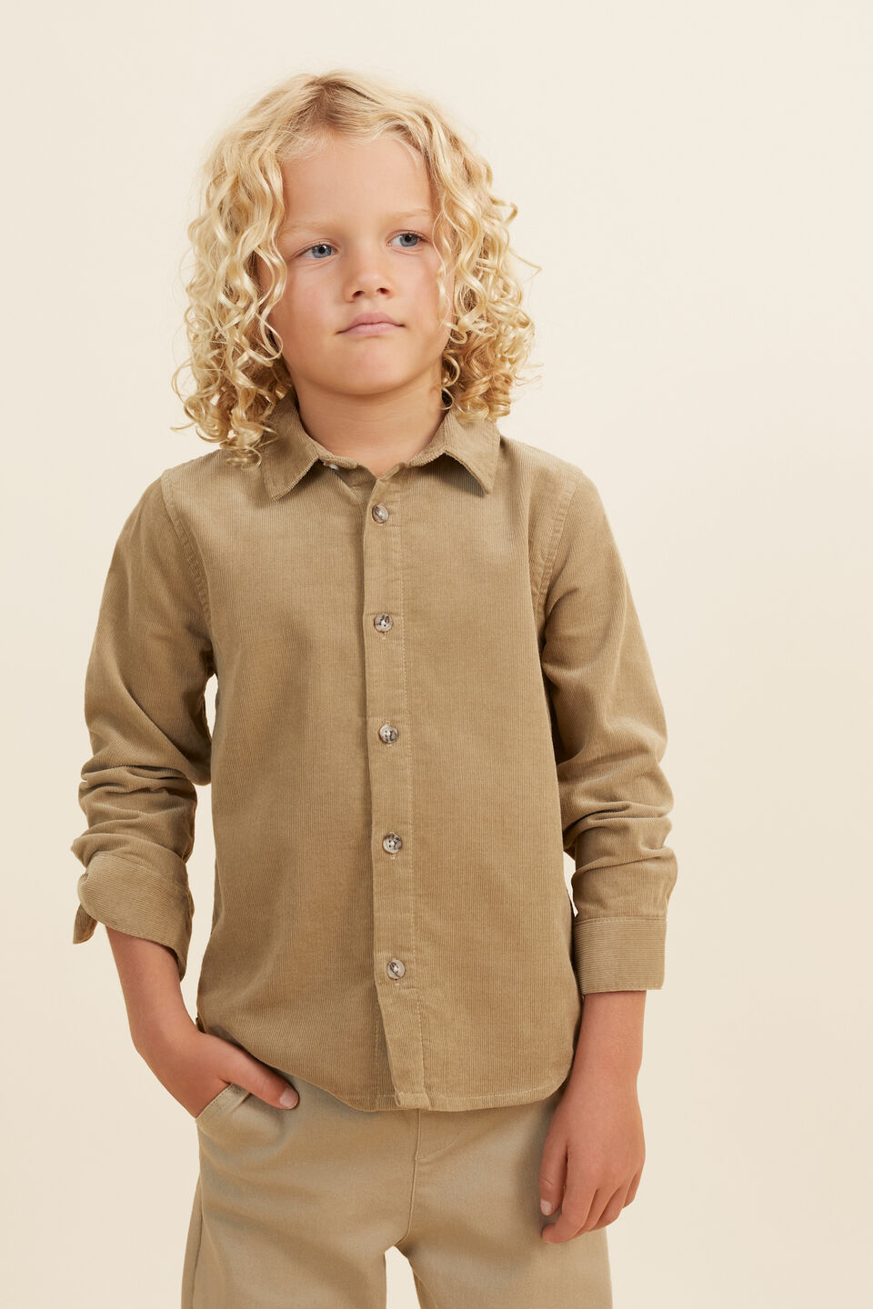 Cord Shirt  Light Oak