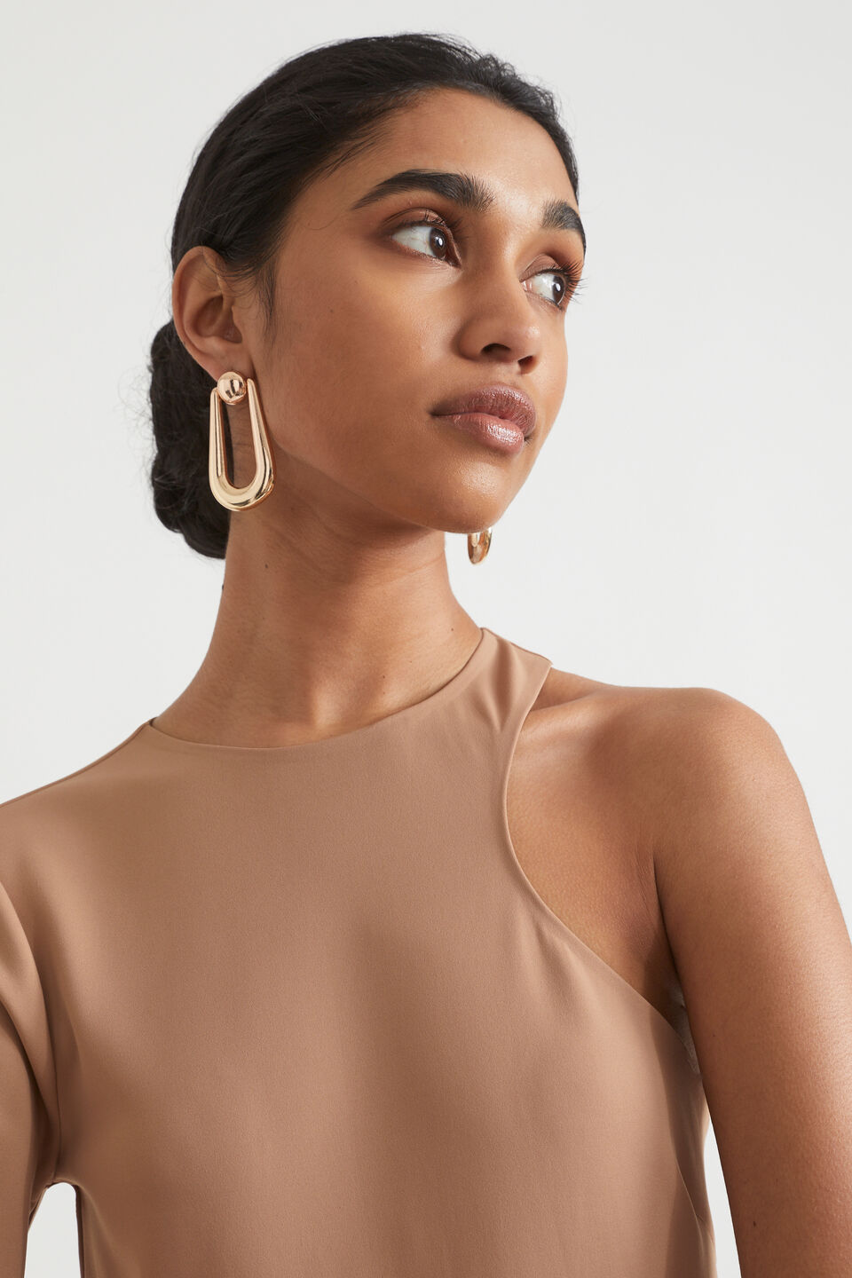 Scuba Dress  Rose Taupe