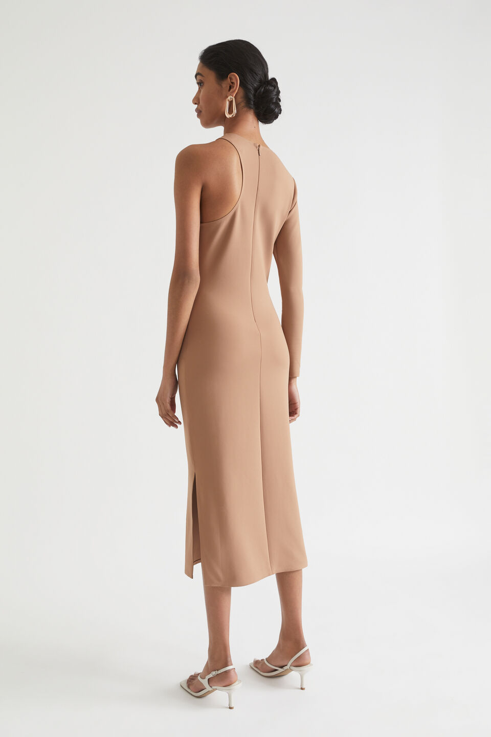 Scuba Dress  Rose Taupe