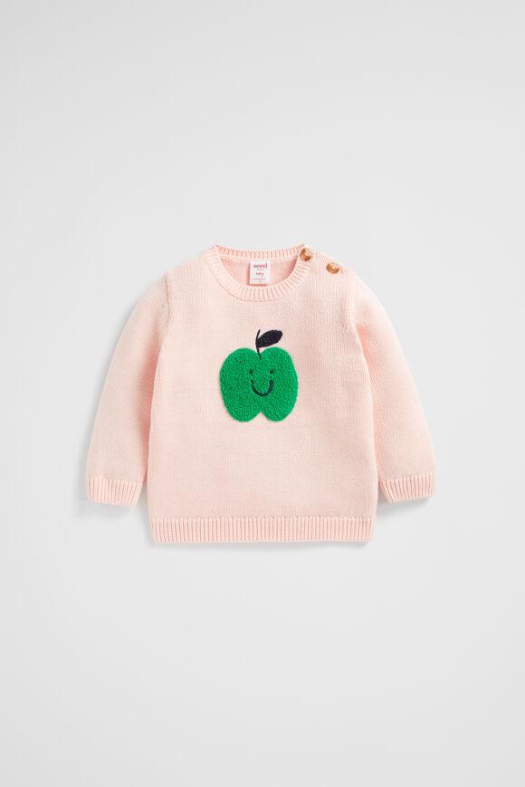 Apple Face Knit  Dusty Rose  hi-res