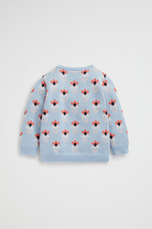 Floral Knit  Pale Blue  hi-res
