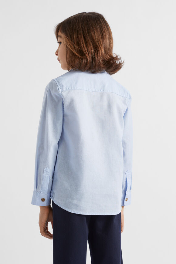 Core Linen Shirt  Powder Blue  hi-res