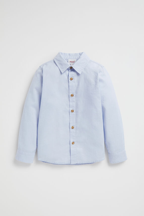 Core Linen Shirt  Powder Blue  hi-res