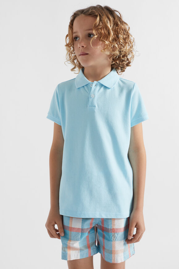 Core Polo Tee  Ocean Blue  hi-res
