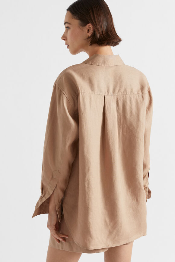 Core Linen Boyfriend Shirt  Barley  hi-res