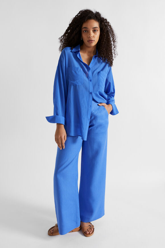 Voile Relaxed Shirt  Deep Ocean  hi-res