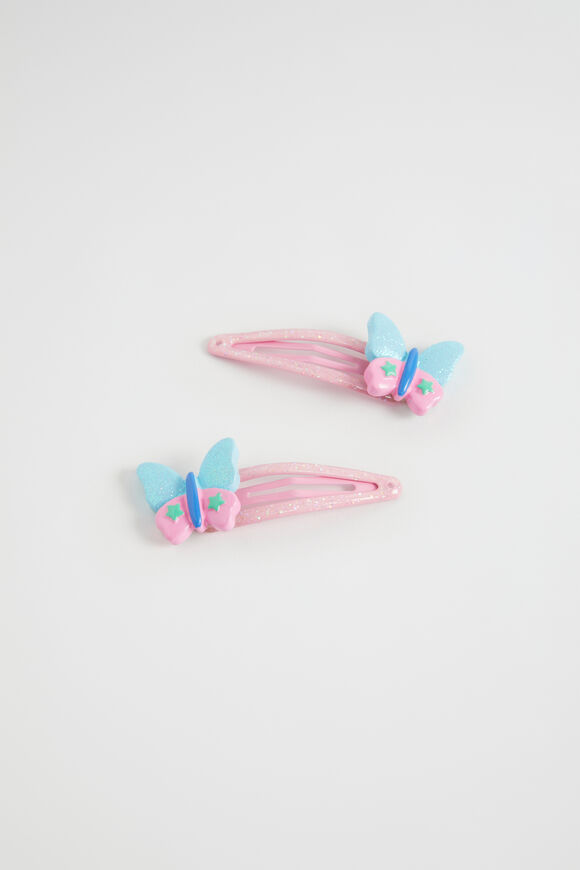 Glitter Butterfly Snaps  Multi  hi-res