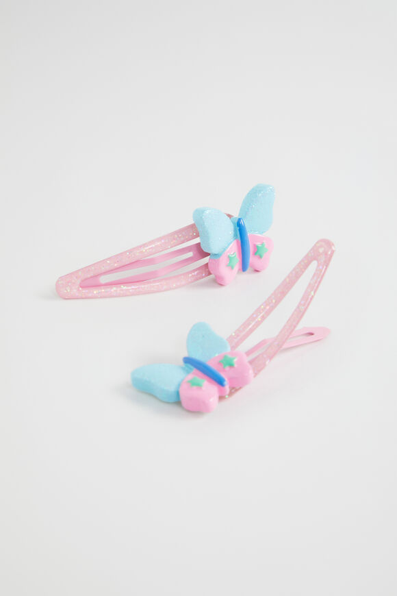 Glitter Butterfly Snaps  Multi  hi-res