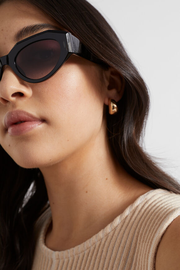 Allegra Angular Sunglasses  Black  hi-res
