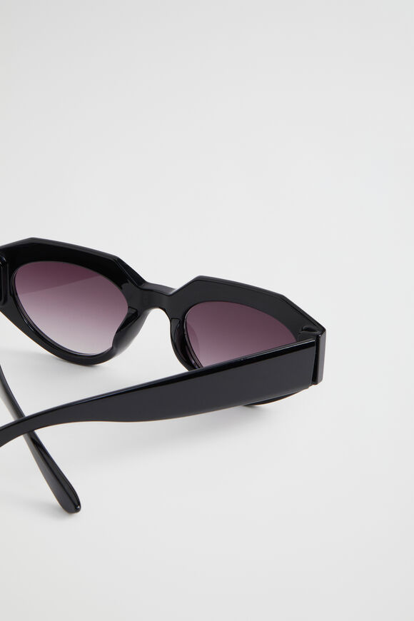 Allegra Angular Sunglasses  Black  hi-res