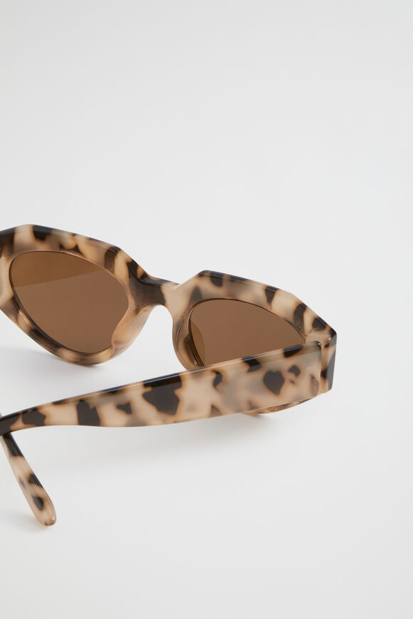 Allegra Angular Sunglasses  Milky Tort  hi-res