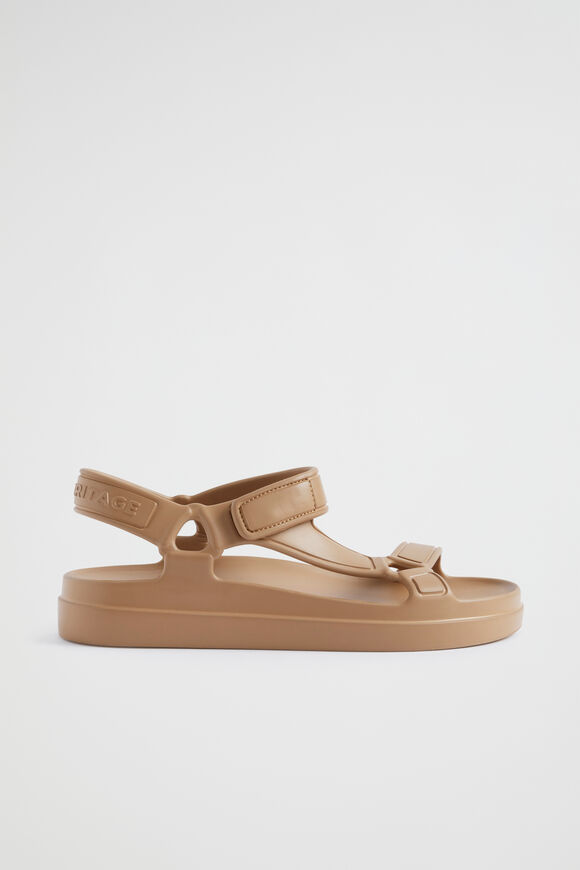 Tri-Strap Jelly Sandal  Caramel  hi-res