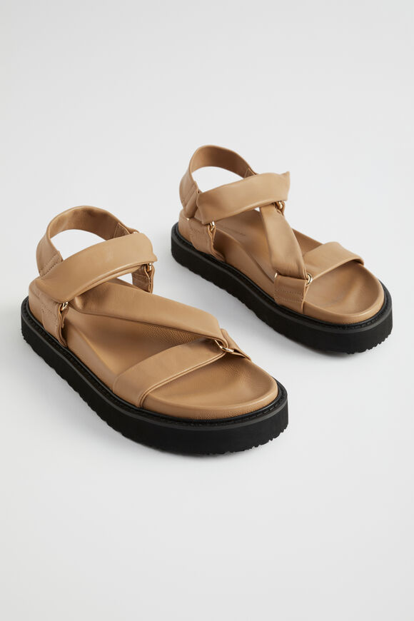 Pia Footbed Sandal  Caramel  hi-res