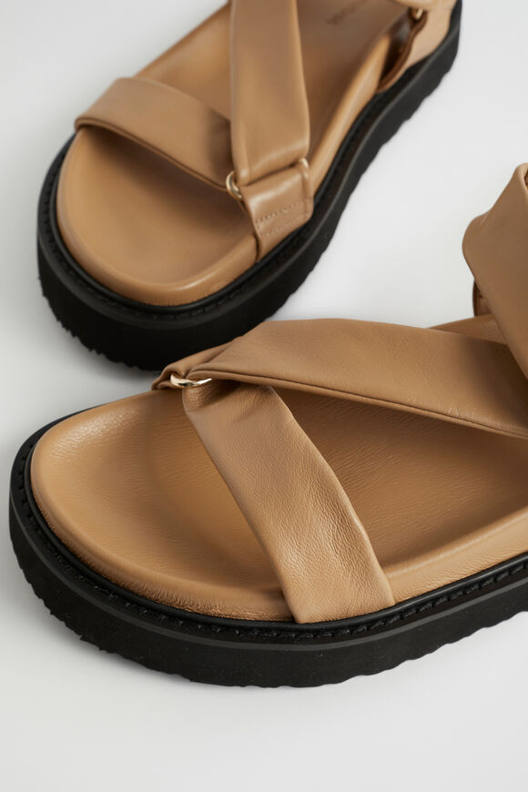 Pia Footbed Sandal  Caramel  hi-res