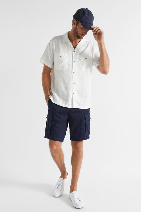 Linen Utility Shirt  Vintage White  hi-res