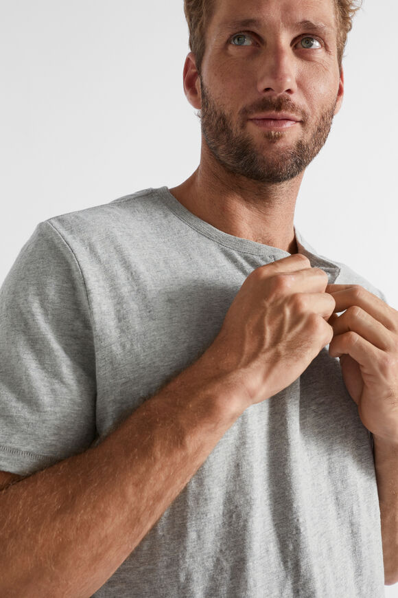 Henley Tee  Grey Marle  hi-res