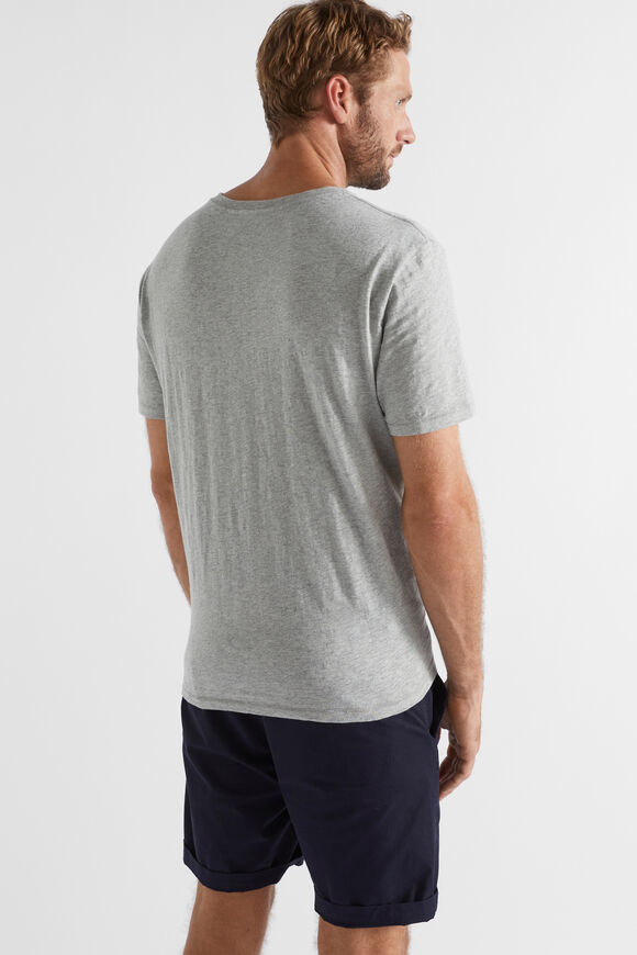 Henley Tee  Grey Marle  hi-res