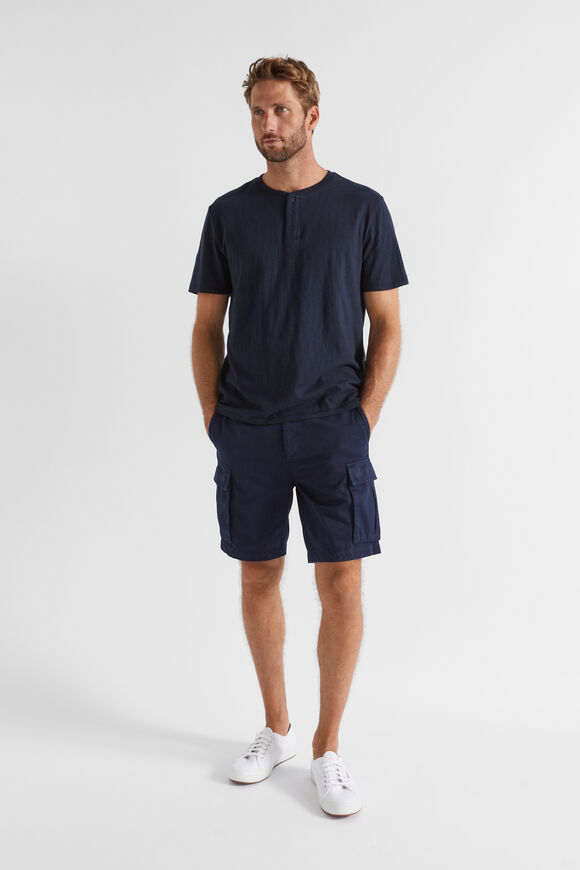 Henley Tee  Midnight Blue  hi-res