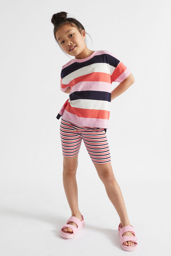 Colourblock Stripe Tee  Watermelon  hi-res