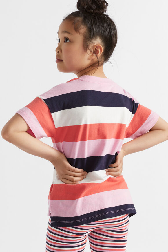 Colourblock Stripe Tee  Watermelon  hi-res