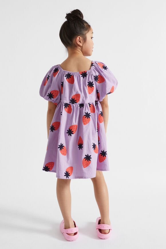 Strawberry Embroidered Dress  Lilac  hi-res