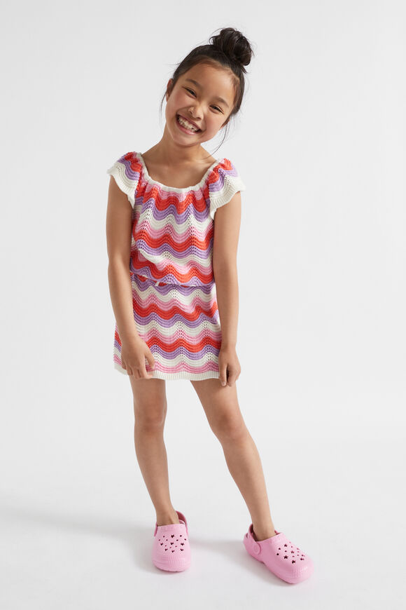 Wavy Crochet Skirt  Multi  hi-res