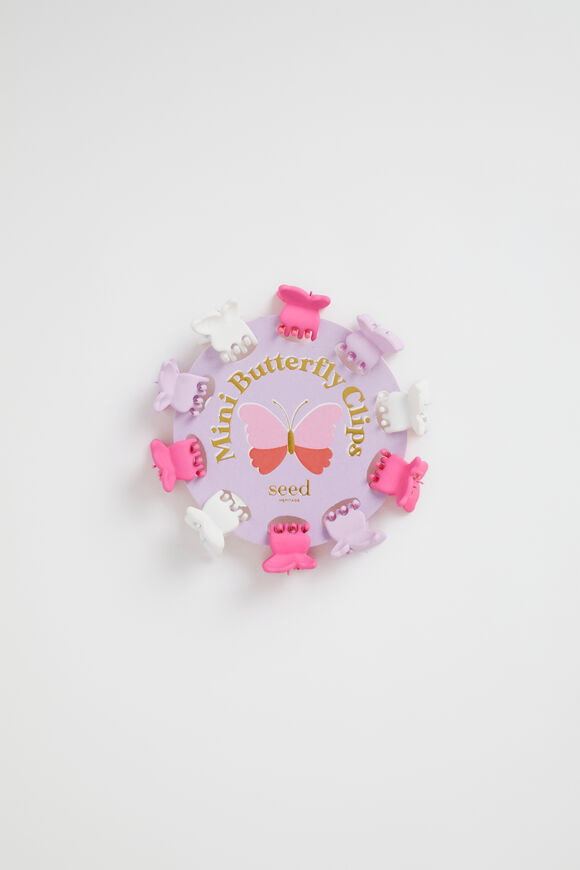 Summer Mini Butterfly Clips  Multi  hi-res
