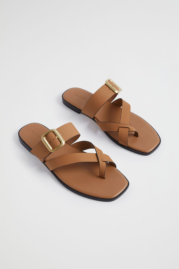 Sutton Buckle Slide  Caramel  hi-res