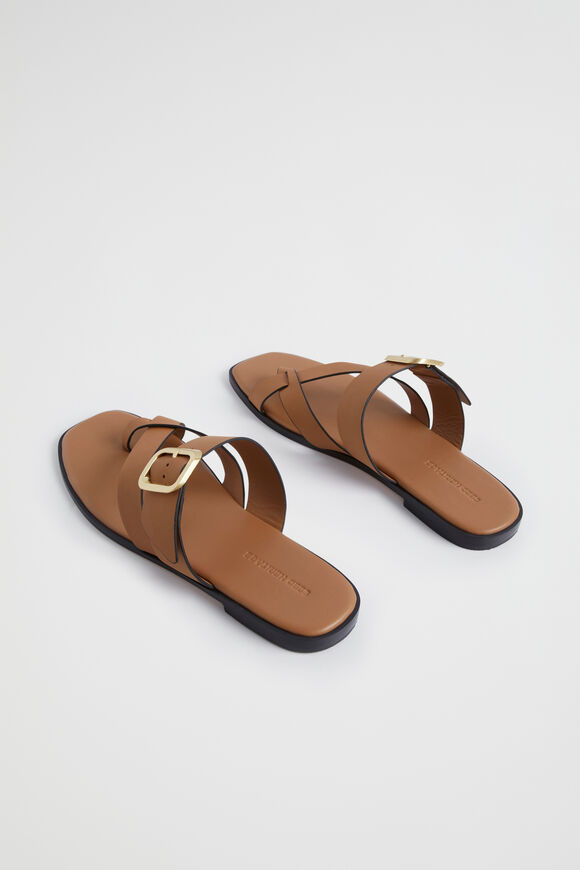Sutton Buckle Slide  Caramel  hi-res