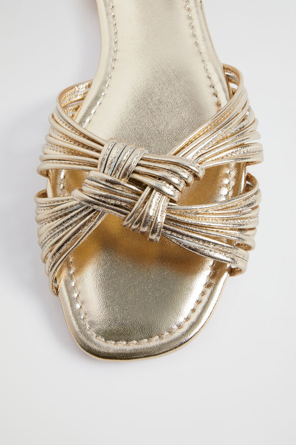 Evie Flat Sandal  Pale Gold  hi-res