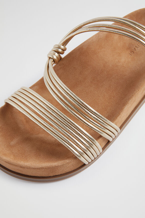 Harley Footbed Slide  Pale Gold  hi-res