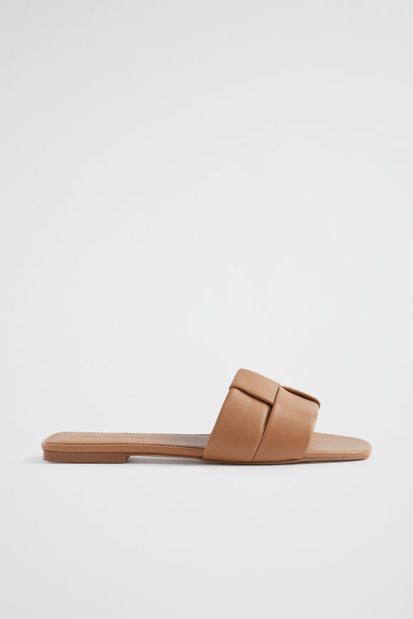 Rachel Leather Slide  Caramel  hi-res