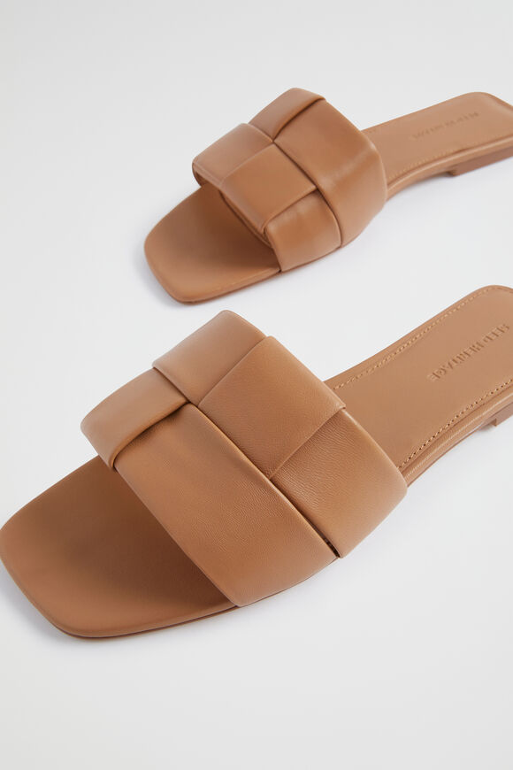 Rachel Leather Slide  Caramel  hi-res
